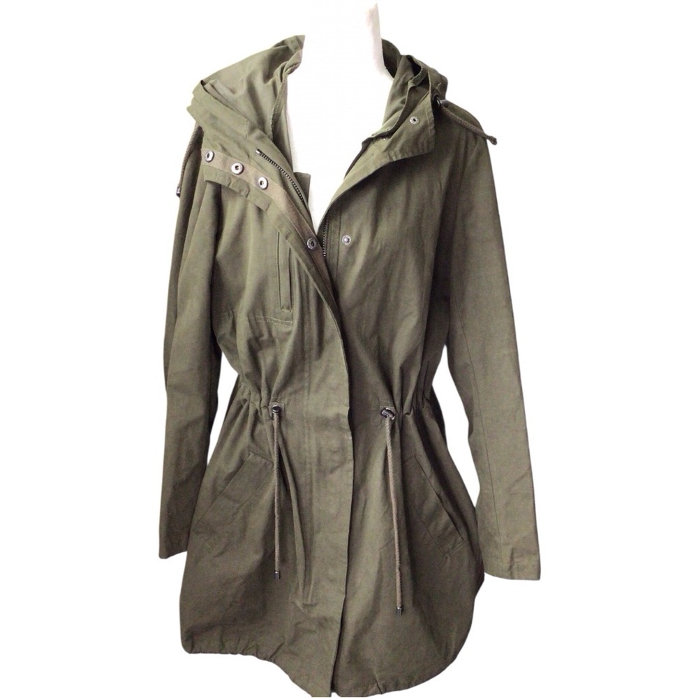 Lou & Grey Utility Jacket in Olive size XS